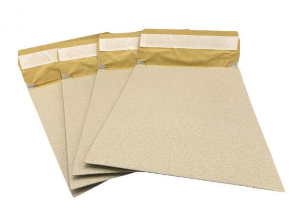 Graspapier-Polstertasche | 280x400x50mm | Seitenfalte | 100 Stück