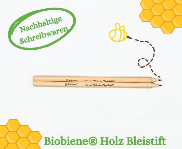 Biobiene Bleistift aus Holz